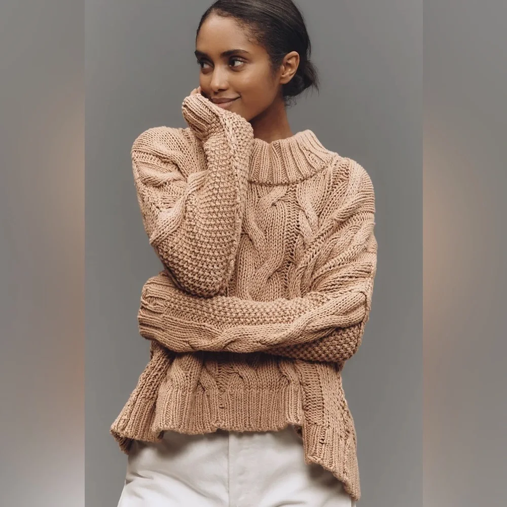NWT! Anthropologie Pilcro Cable-Knit Pullover Sweater - Multiple💎